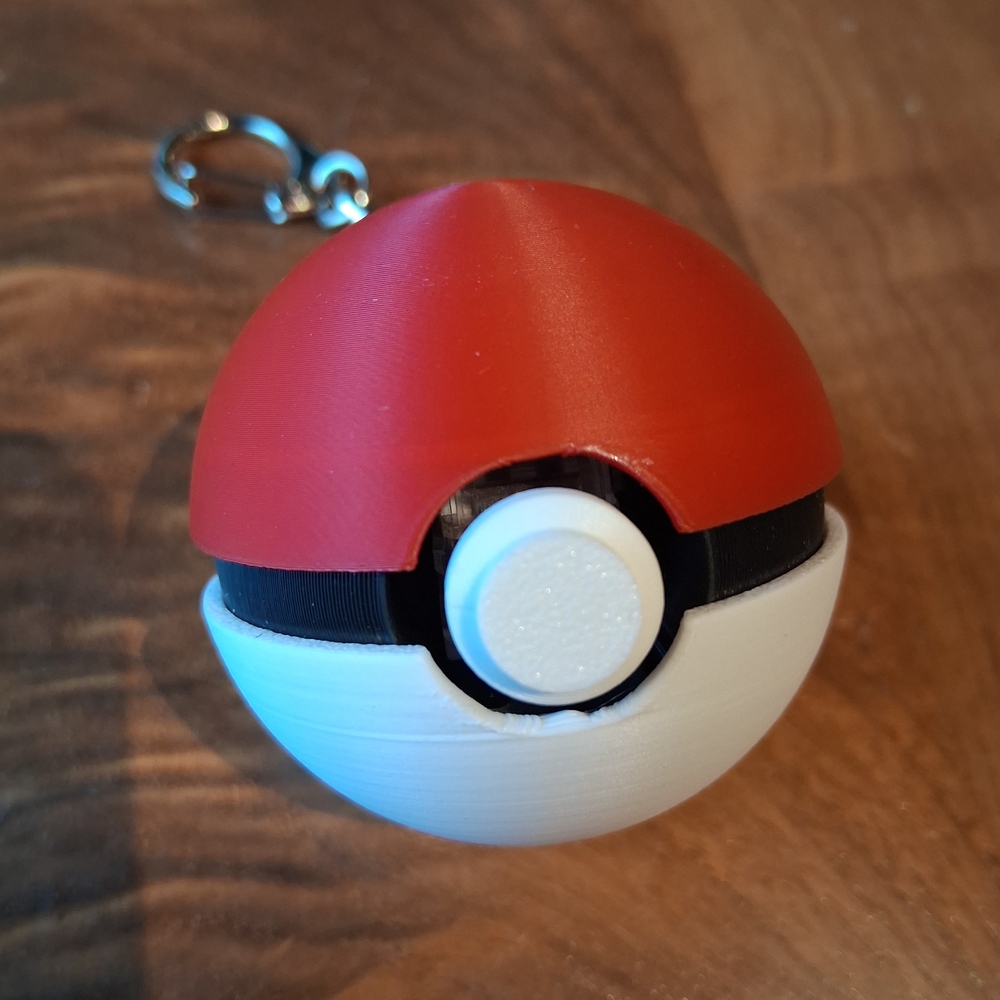 3d Poké Ball Fidget Keychain - Picture 4 of 4